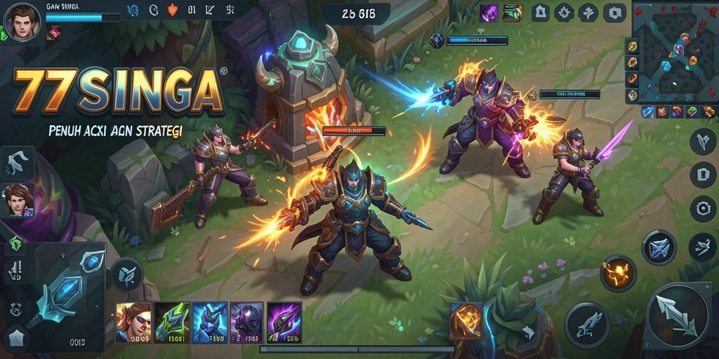 Gameplay seru dengan karakter unik di 77SINGA.