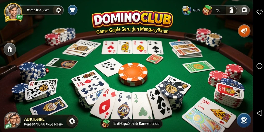 Gameplay seru di DOMINOCLUB dengan pemain dari seluruh Indonesia.