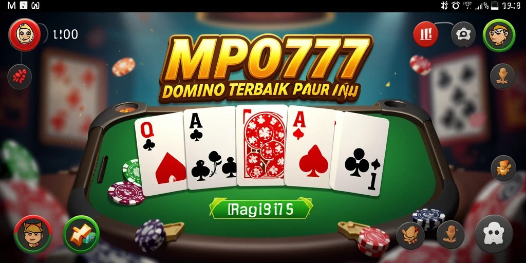 Tampilan gameplay Domino yang seru dan interaktif di MPO777.