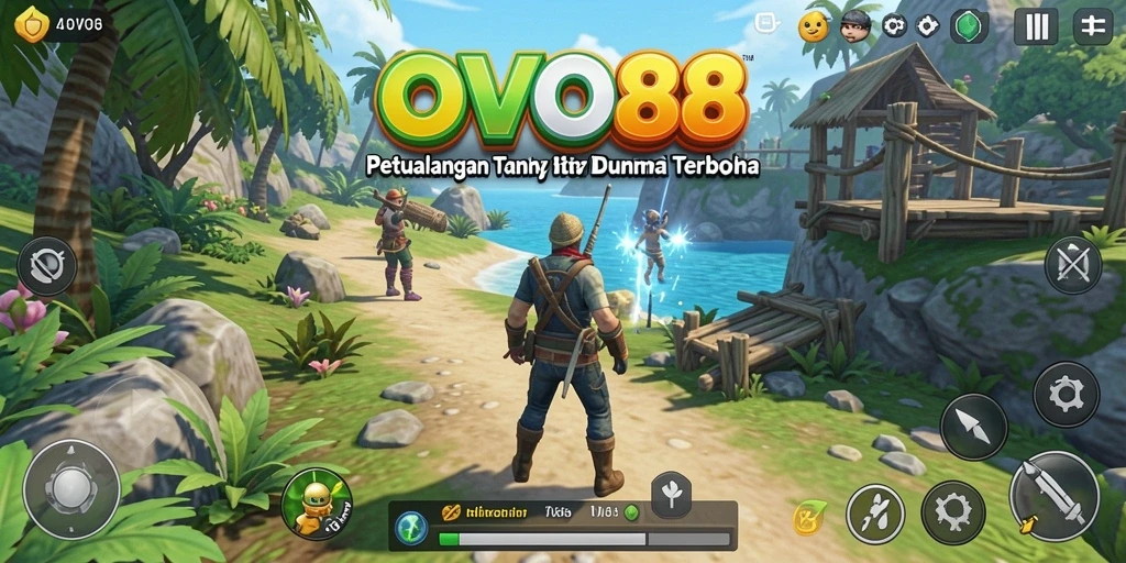 Tampilan gameplay OVO88 yang menakjubkan di dunia terbuka.