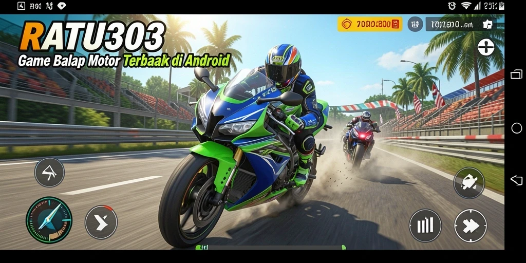 Menampilkan aksi balapan motor yang mendebarkan dan grafik memukau.