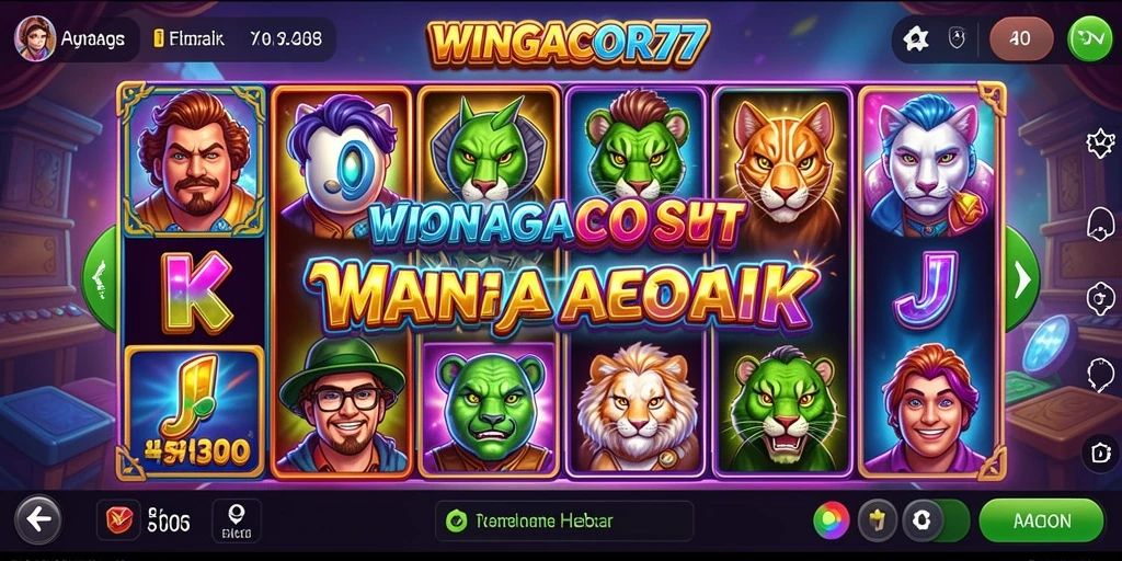 Tampilan gameplay seru dari WINGACOR77 dengan slot yang beragam.