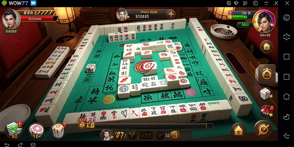 Gameplay seru dan menantang di WOW77 dengan ubin Mahjong.